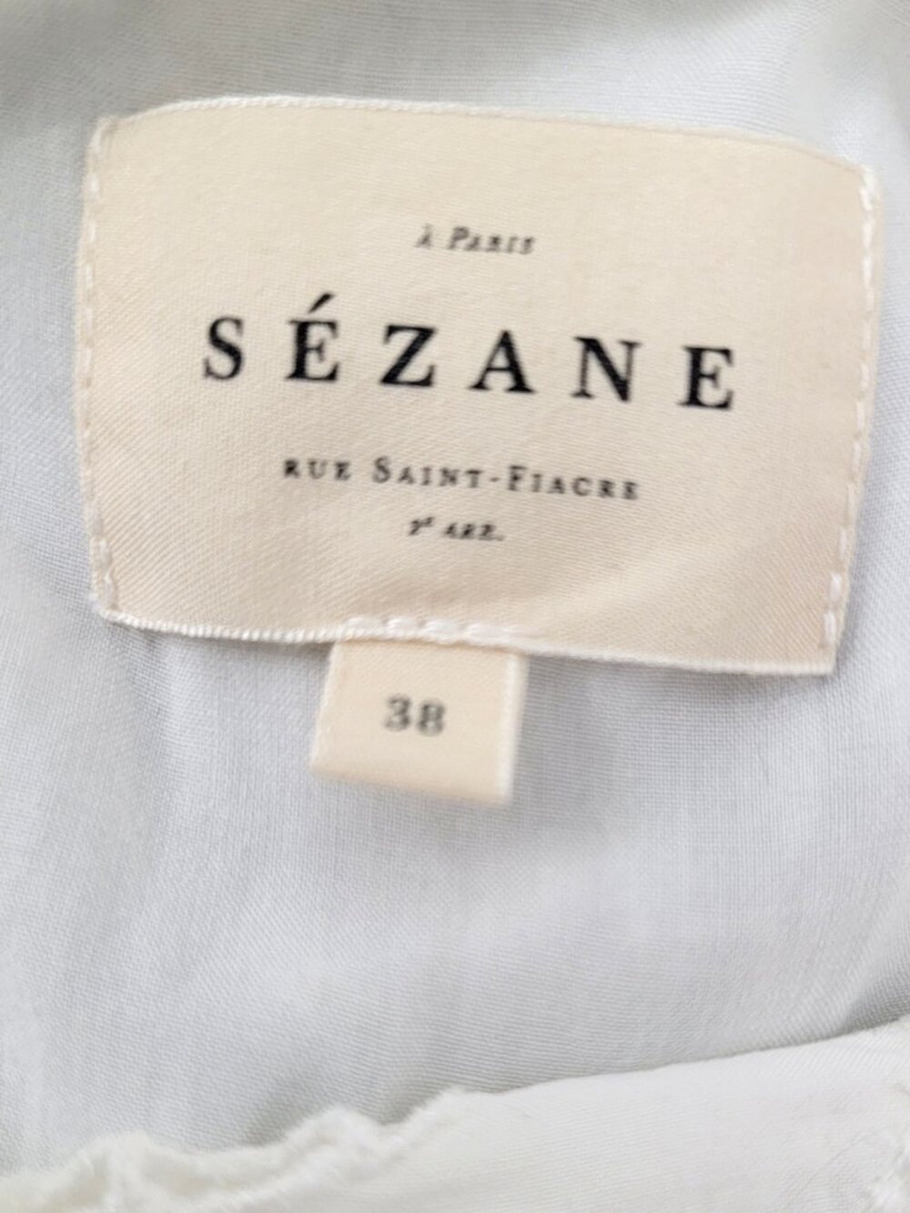 Sezane Elia Lace Maxi Dress in Ecru 38 6 - Picture 10 of 12